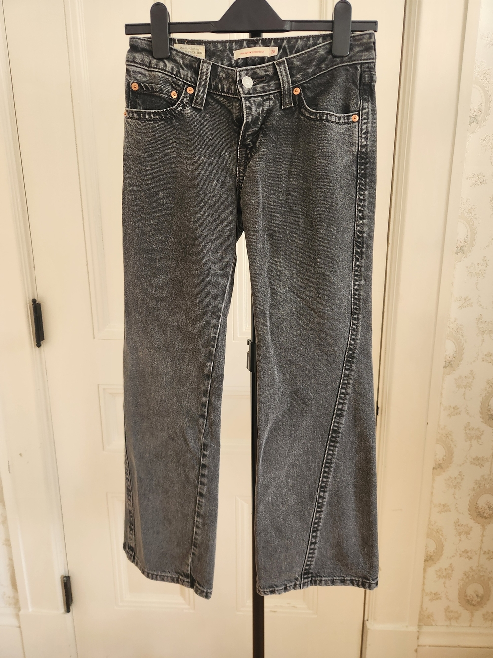 Women's Black Jeans Levi Premium Noughtes Bootcut